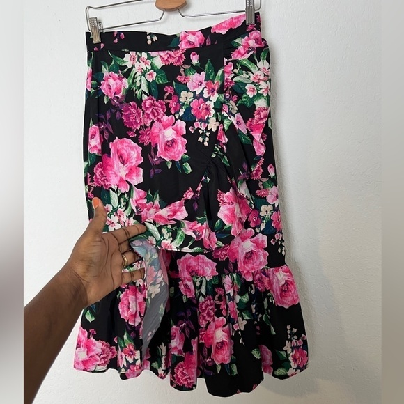 ELIZA J Floral Ruffle Midi Skirt - Picture 4 of 8